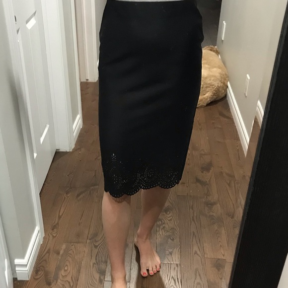 Pencil skirt with lace detailing - Picture 2 of 4